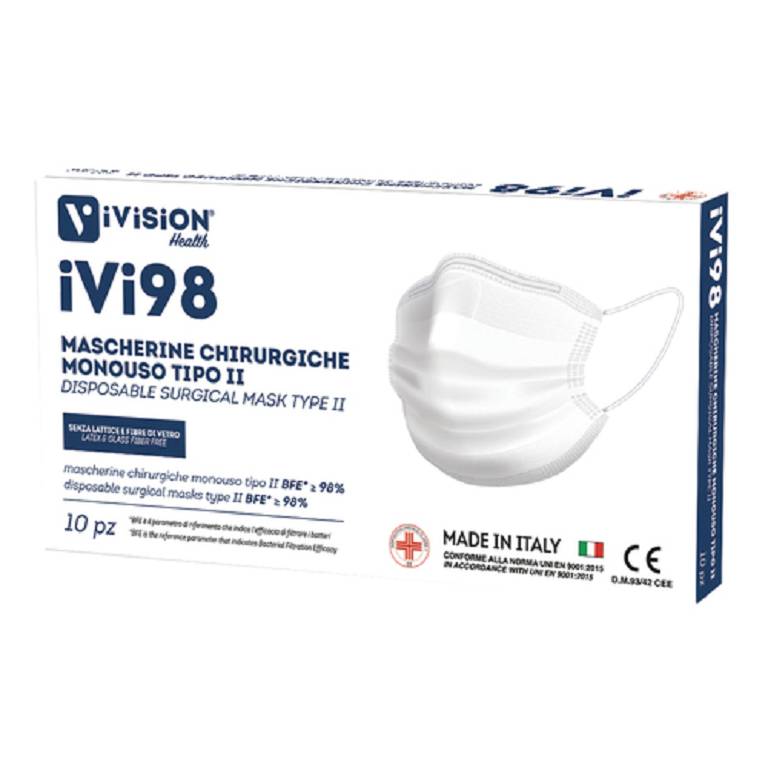 IVI98 MASCHERINA CHIR II 10PZ