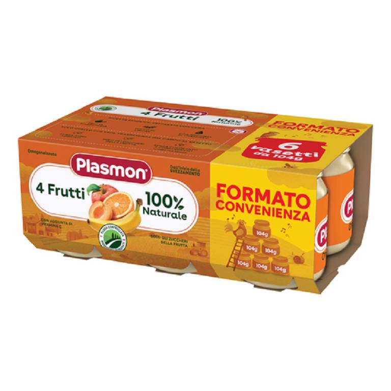 PLASMON OMOG 4 FRUTTI 6X104G